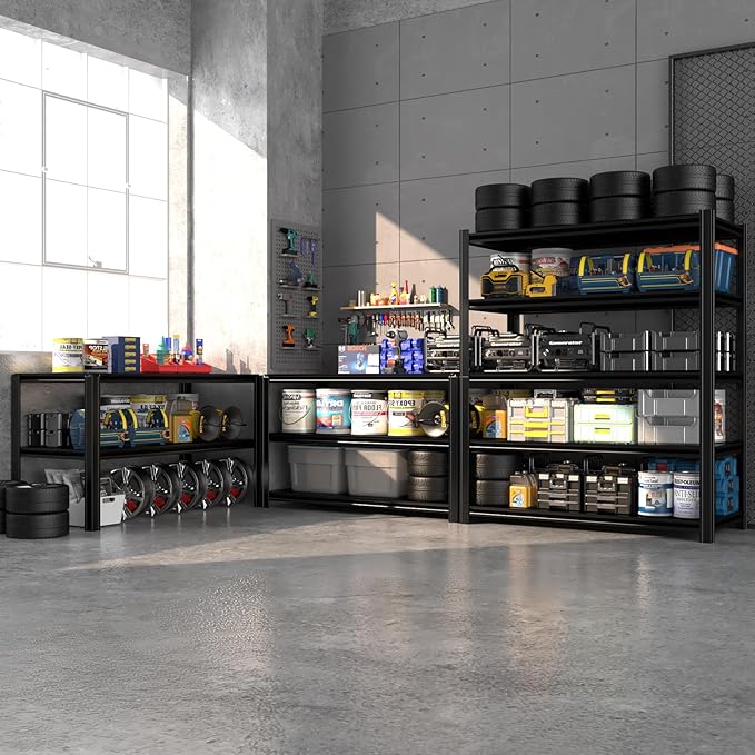 5-Tier 55" W x 24" D x 84" H Garage Shelving 3500LBS Storage Shelves Heavy Duty - Image 8