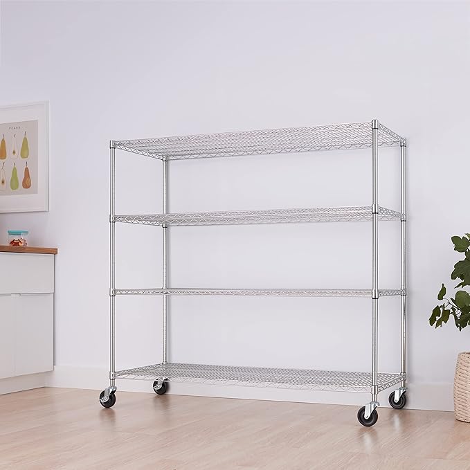 Trinity Basics 4-Tier Adjustable Wire Shelving - Image 7