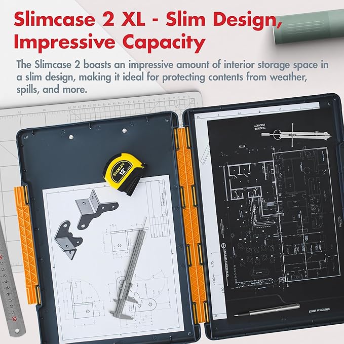 Dexas Legal Size XL Slimcase 2 Storage Clipboard, 15.5" x 10.5" - Image 2