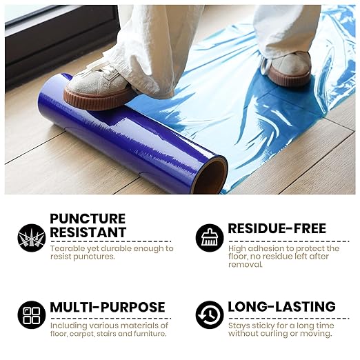ADHES Floor Protection Film, Self Adhesive Floor Protector - Image 3