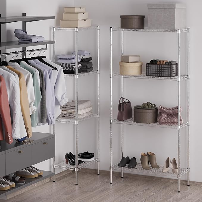 14" Deep x 36" Wide x 74" Height Wire Shelving Kit | 4-Tier | NSF Commercial - Image 5