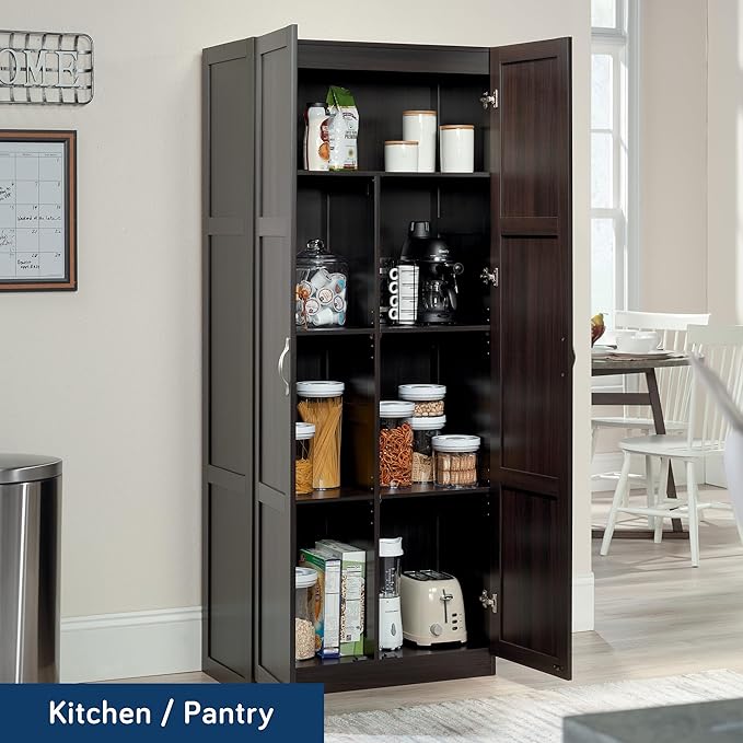 Sauder Storage Cabinet/ Pantry cabinets, 29.61 " x D: 16.02 " x H: 71.50" - Image 7