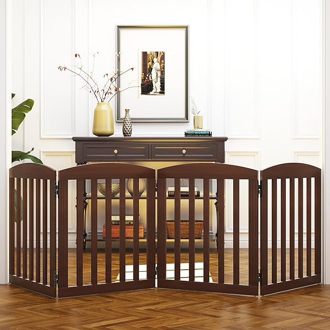 SPIRICH 96" Extra Wide 28" Tall Dog Gate Indoor, Dog Gates - Image 2