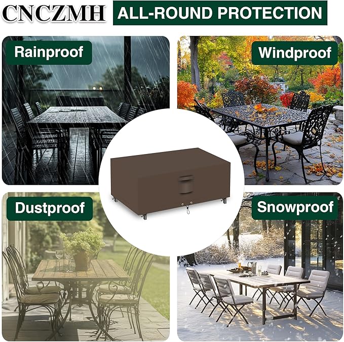 Heavy Duty Patio Furniture Covers Waterproof, 600D Outdoor Furniture Cover - Image 6