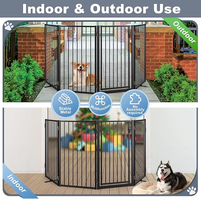 Metal Freestanding Dog Gates - Image 5
