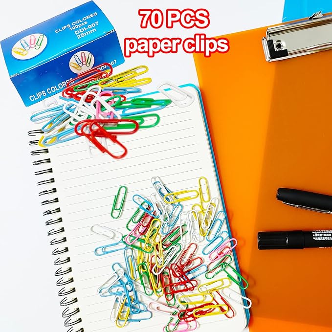 6 Pack Plastic Clipboards, Office Clipboards Standard A4 Letter Size, Colorful - Image 4