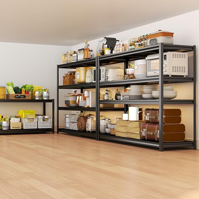 Garage Shelves, 14-48''W Heavy-Duty Storage Shelves, Double-Layer Uprights - Image 6