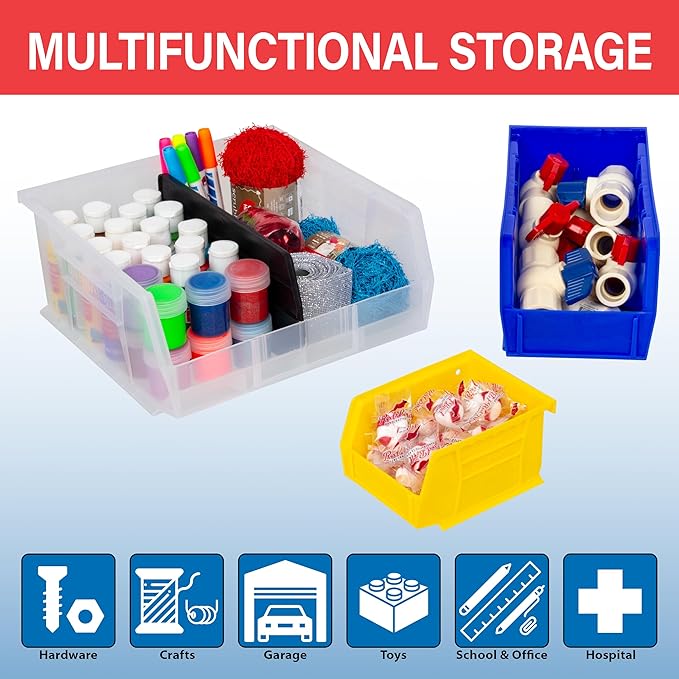Akro-Mils 30220 AkroBins Plastic Storage Bins, Space-Saving Stackable Bins - Image 3