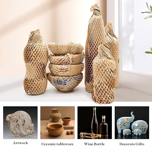 Honeycomb Packing Paper, Recyclable Honeycomb Paper Moving Supplies Bubble - Image 6