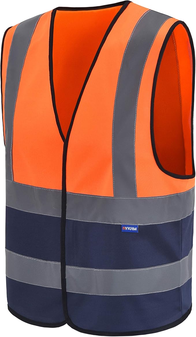 AYKRM 12 colour High visibility viz vest hi vis viz reflective work - Image 2