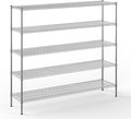 18" Deep x 72" Wide x 64" Height Wire Shelving Kit | 5-Tier | NSF Commercial by Regal+Altair