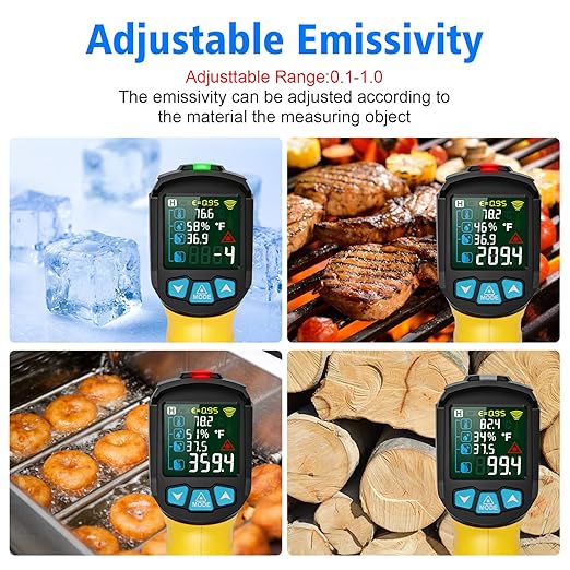 MESTEK Infrared Thermometer Gun, Non-Contact Digital Laser Thermometer - Image 5
