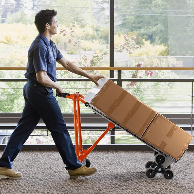 3in1 Aluminum Hand Truck 880 lb Capacity, Stair Climbing Cart Utility Cart - Image 9