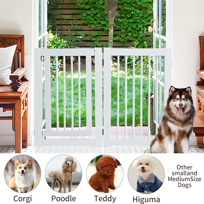 Wooden Freestanding Pet Gate, Pet Gate - Image 8