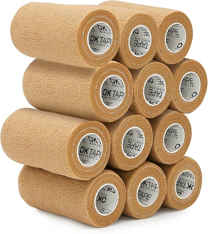 OK TAPE Self Adherent Cohesive Bandages Wrap by OKTAPE