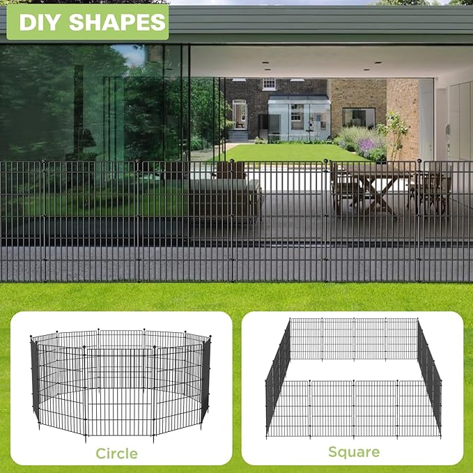 8 Panels No Dig Garden Fence - Image 5