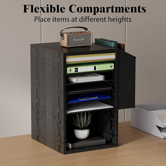 Office Mail Sorter, Wooden Paper Organizer - Image 4