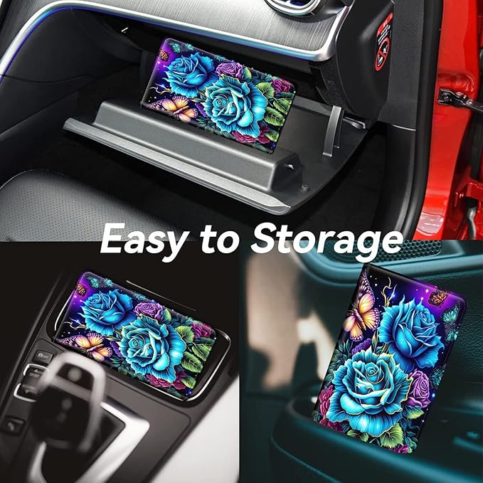 Car Registration and Insurance Holder, Leather Car Glove Box Organizer - Image 4