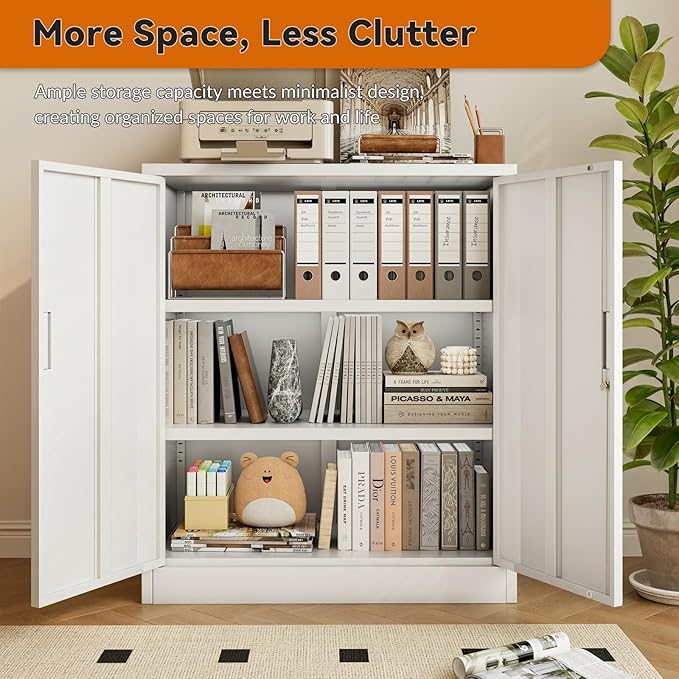 BESFUR Metal Storage Cabinet 36" H, Garage Storage Cabinet - Image 9