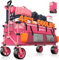 48" L Collapsible Wagon Cart Foldable, 560lbs Weight Capacity 300L Heavy Duty by Unknown