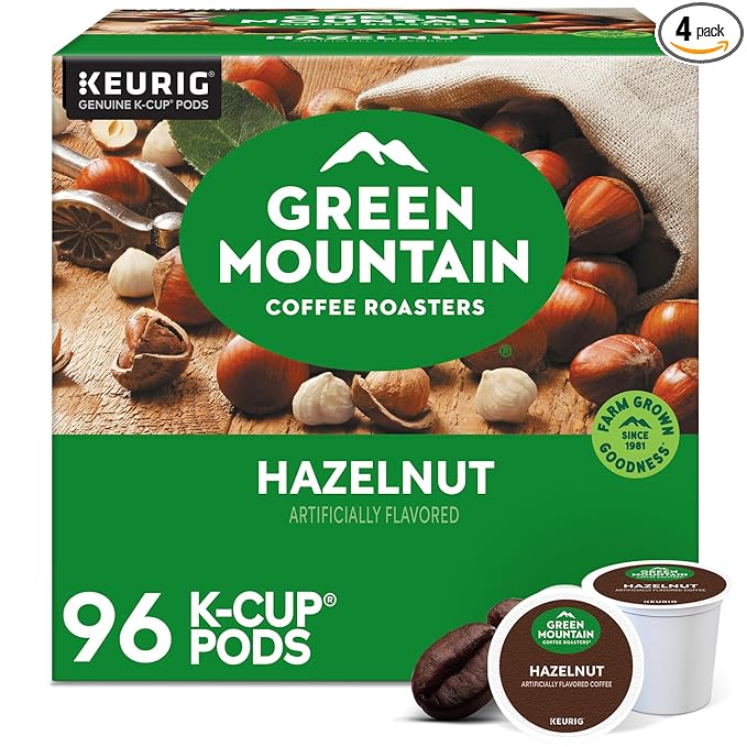 Green Mountain Coffee Roasters Hazelnut Coffee, Keurig Single-Serve K-Cup pods by GreenMountainCoffeeRoasters