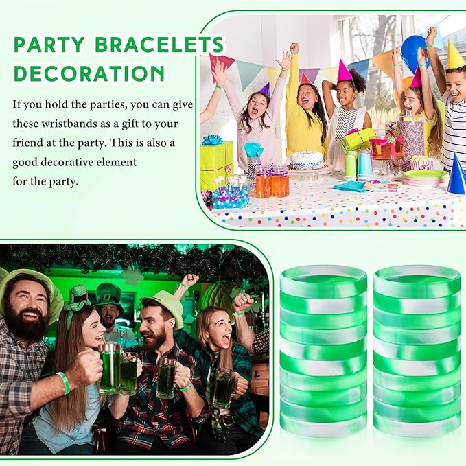 Liliful 100 Pcs Silicone Rubber Wristbands Rubber Wristband Bracelet Bands - Image 6