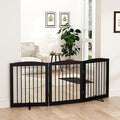 Freestanding Pet Gate for Dogs, Foldable Wooden Dog Gate for House, Indoor Dog by PUPETPO