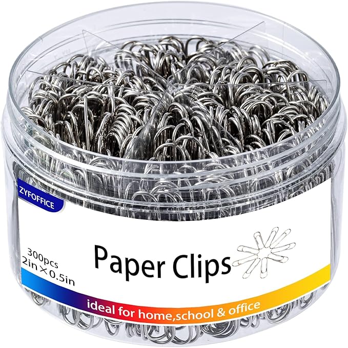 Colored Jumbo Paper Clips, School and Office Use Colored by ZYFOFFICE