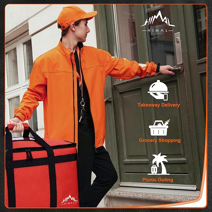 Himal Outdoors Insulated Food Delivery Bag XXXL-23Wx15Hx14D inches Premium - Image 7