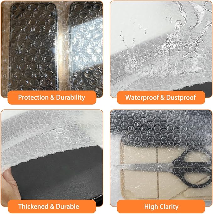 Cheardia 40 Pack Bubble Out Bags, Double Walled Clear Bubble Pouches Wrap Bag - Image 3
