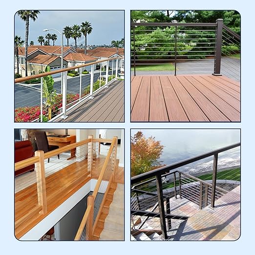 20 Pack 45 Degree Angle Protective Sleeves, T316 Marine Grade Cable Railing Kit - Image 7