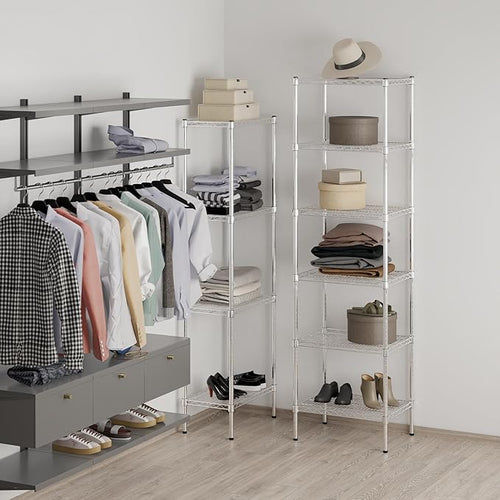 18" Deep x 24" Wide x 86" Height Wire Shelving Kit | 6-Tier | NSF Commercial - Image 2