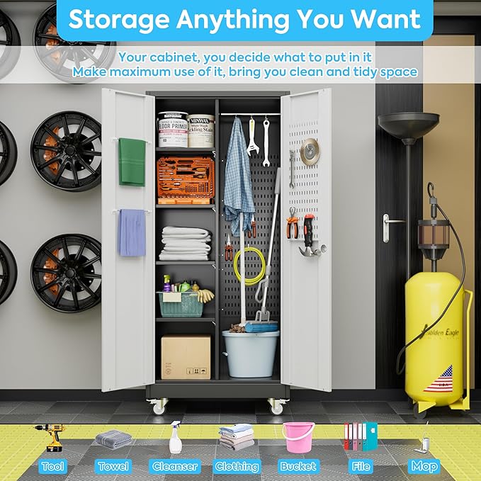 Broom Closet Storage Cabinet - Image 6