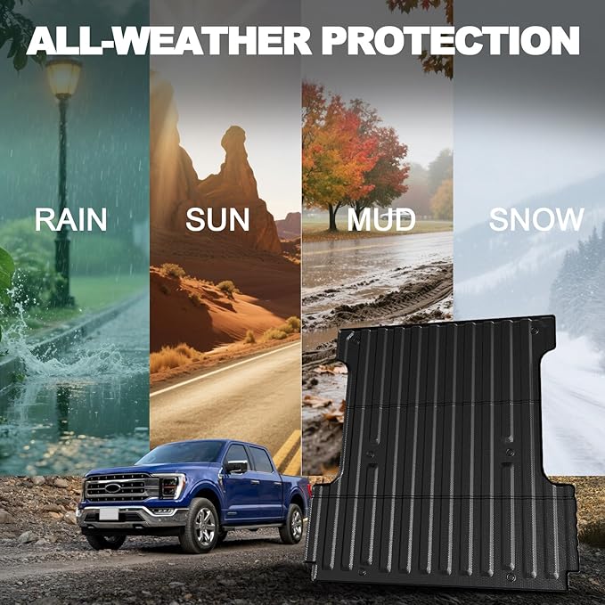 Truck Bed Mat for Ford F150 2015-2025, All Weather Trunk Bed Liner for 2025 - Image 8