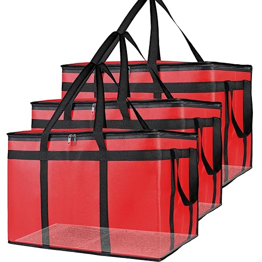 Bodaon Large 3-Pack Insulated Food Delivery Bag by Bodaon