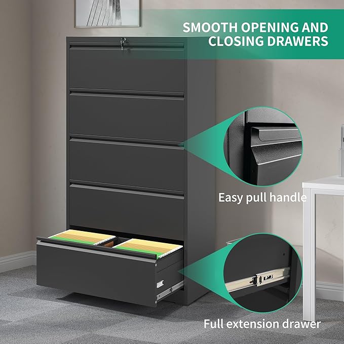 Lateral File Cabinets 5 Drawer - Image 5