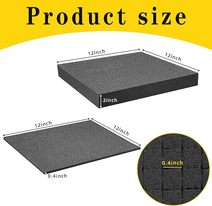 DECOHS 4 PCS Pick Apart Foam Insert- 2 Size Pick and Pluck Foam- Pluck Pre Cube - Image 2