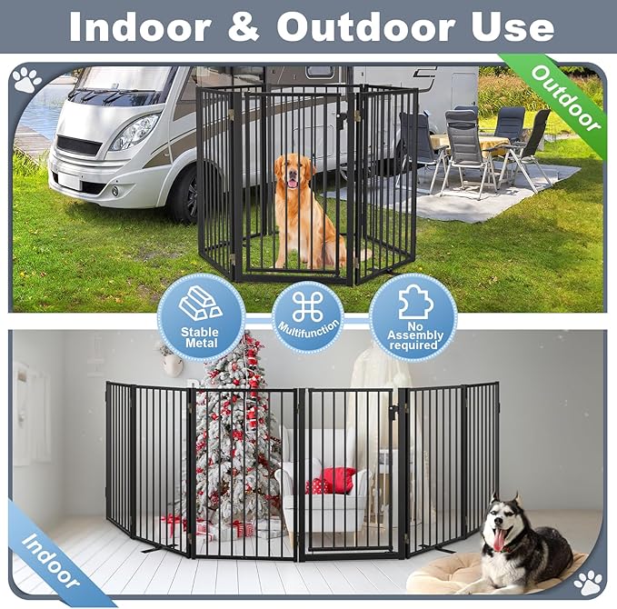 Metal Freestanding Dog Gates - Image 5