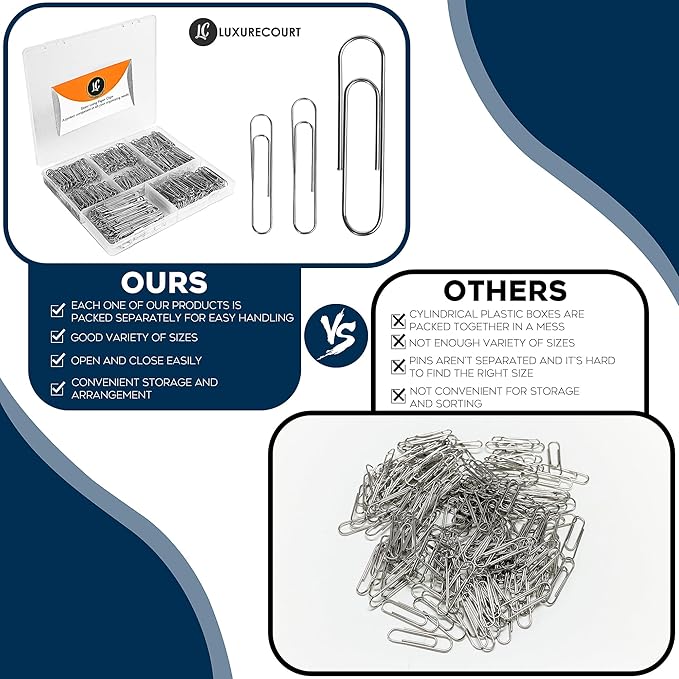 500 Pack Paper Clips by Luxurecourt - Image 6
