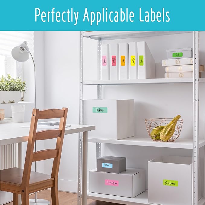 360 PCS Removable Labels, 14 Colors Self-Adhesive Rectangular Stickers - Image 5