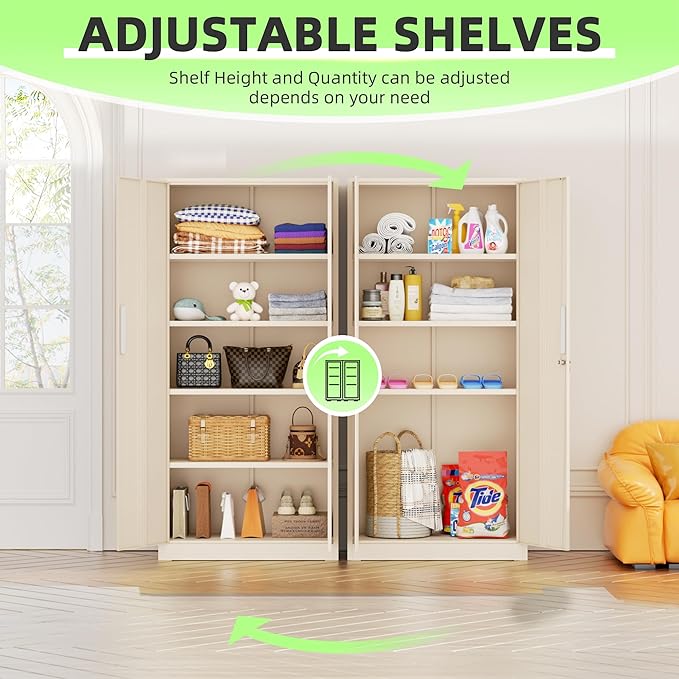 SUNCROWN 72" Metal Storage Cabinet - Image 9