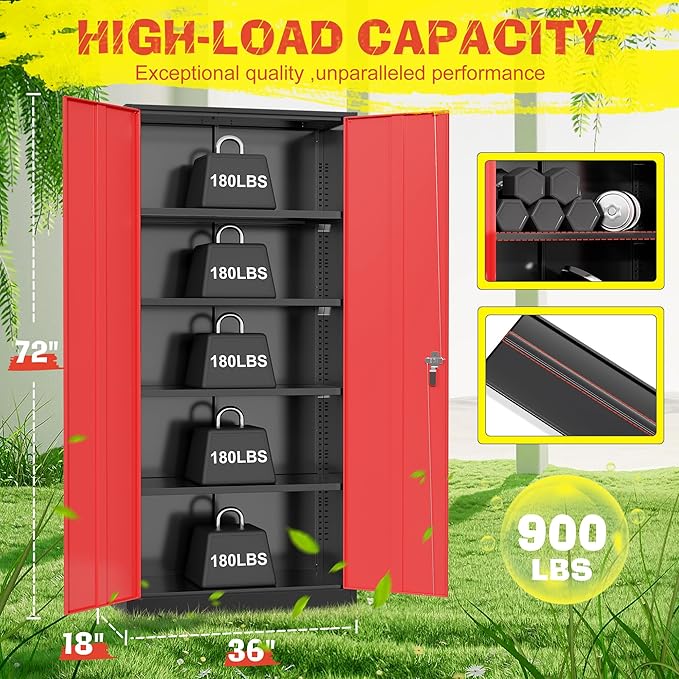 Pataku Metal Storage Cabinet, File Cabinets - Image 3