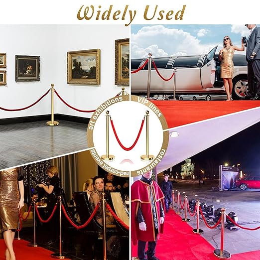 6PCS Gold Stanchions Posts - Image 7