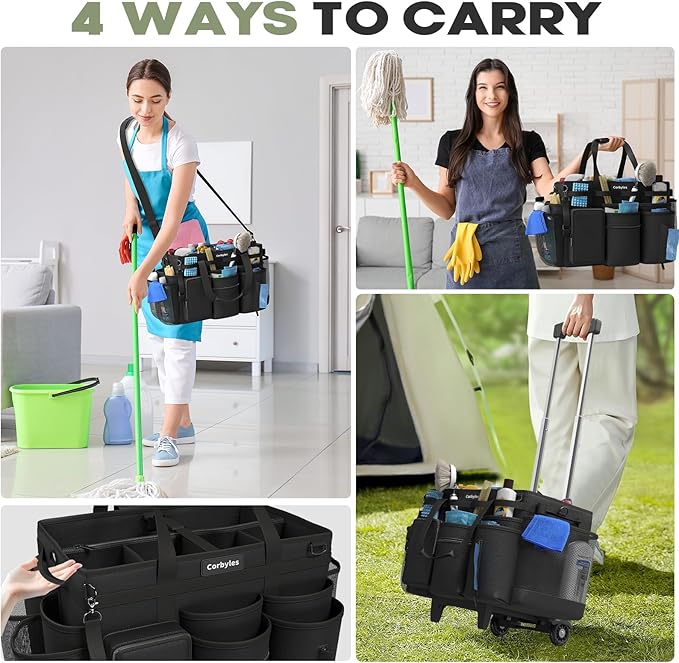 Rolling Cleaning Caddy Bag - Image 4