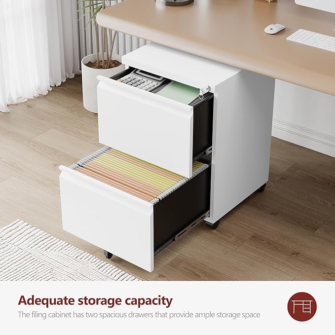 2 Drawer File Cabinet，Mobile Filing Cabinet - Image 6