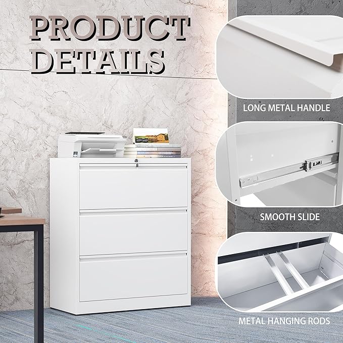 3 Drawer Lateral File Cabinet - Image 4