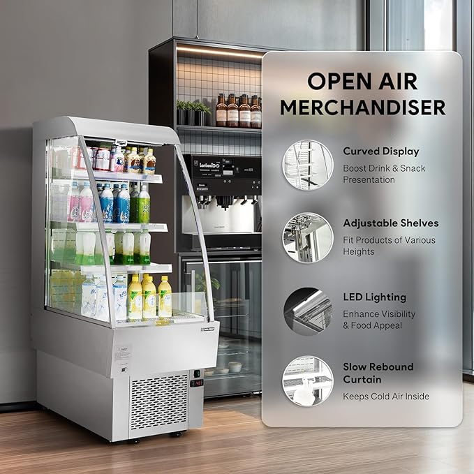 WILPREP Commercial Display Refrigerator, Grab and Go Display Refrigerator - Image 5