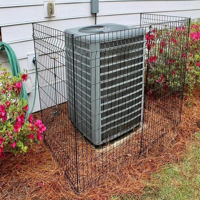 No Dig Fence Outdoor Dog Fences, Total 44" H x 288" W Decorative Metal Garden - Image 8