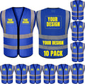BeautyWill Custom Safety Vest Customized Logo Class 2 High Visibility by BeautyWill