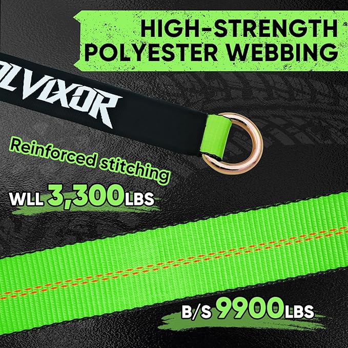 4 Pack Car Tie Down Straps for Trailers 2" x 96" - Image 4